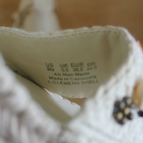 Franco Sarto Clemens Espadrille Shell Wedge Sandal - Picture 9 of 11